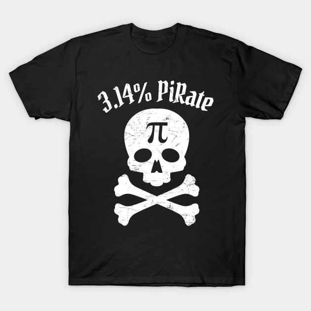 Pi Day, Pi Number, Cute Jolly Roger Pi Day Gift T-Shirt by The Dream Team